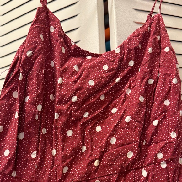Old Navy Red Polka Dot Mini Dress - Picture 1 of 3